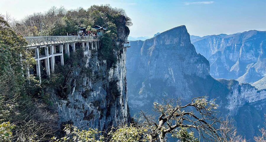 2-Day Avatar Mountain, Glass Bridge, and Mt. Tianmen Tour - Day two: the Zhangjiajie Grand Canyon Glass Bridge