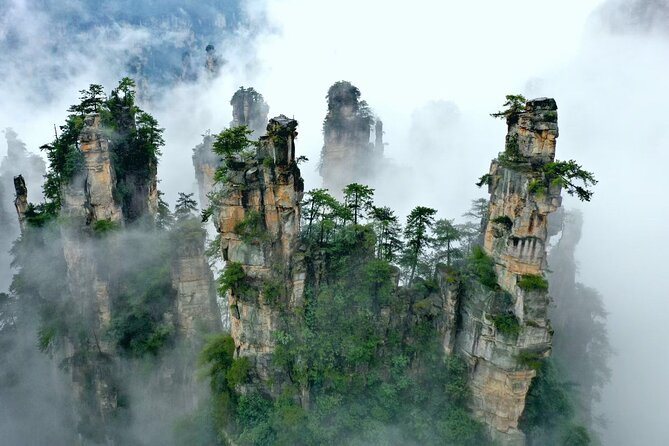 2-Day Private Tour to Mt.AVATAR & Glass Bridge & Mt.Tianmen - Day one: Bailong Elevator and Yuanjiajie’s stone peaks