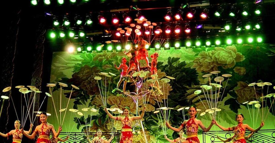 Beijing: Acrobatic Show with Peking Duck Dinner Private Tour - A four-hour evening with two very different faces