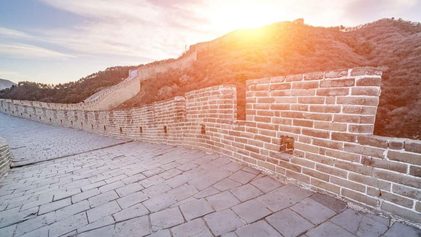Beijing: Badaling Great Wall Ticket with Day & Night Options - The daytime bus route with English guidance