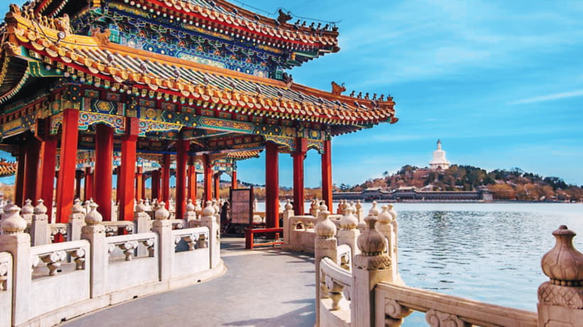 Beijing: Beihai park e-ticket entry - The White Dagoba gives the park its landmark