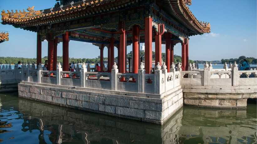 Beijing: Beihai Park Full Access Ticket - Must-See in China - The lake and willow-lined paths