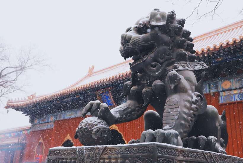 Beijing lama Temple Or Confucius Temple Tickets Reservation - Walking from Lama Temple to Confucius Temple