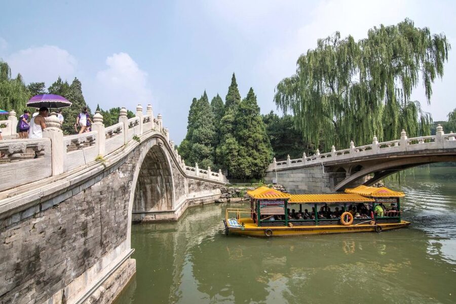 Beijing: Temple of Heaven, Panda House & Summer Palace Tour - Walking through the Summer Palace