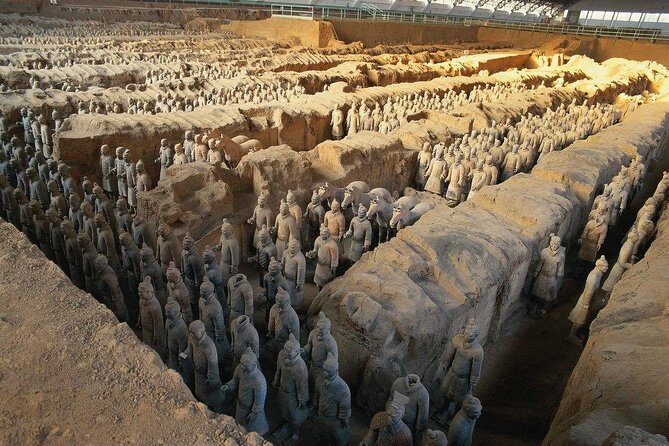 Beijing to Xi'an See Terracotta Warriors with Bullet Train Round Trip Transfer - Inside the museum’s excavation halls