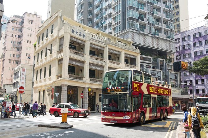 Big Bus Hong Kong Open Top Hop-On Hop-Off Sightseeing Tour - Red Route: Central, temples, and Hong Kong Island