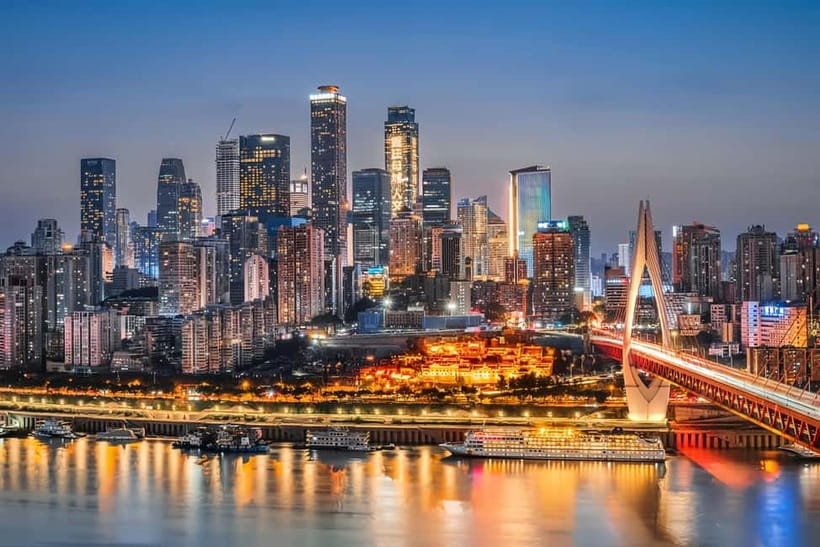 Chongqing: Magic Night View and Secret Viewing Spots Tour - Longmenhao Old Street after dark