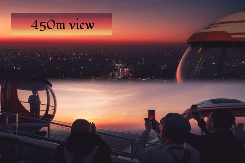 Guangzhou：Canton Tower skyview Ticket 433m/450m/488m - What you actually see from Canton Tower