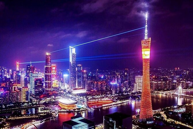 Guangzhou Private Night Tour Canton Tower and Pearl River Cruise - A high view and a river-level view in one evening