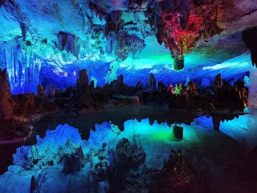 Guilin: 1-Day Cave, Xianggong Hill, Bamboo Boat & Show - Xianggong Hill and the Li River from above