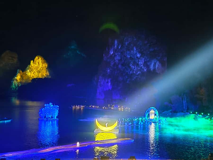 Impression Sanjie Liu Show Ticket - Yangshuo transfers and the end of the evening