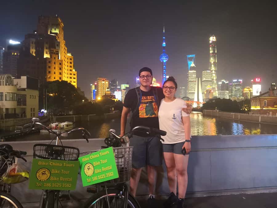 Shanghai: 4-Hour Nightlife Adventure & Tasting Bike Tour - The Bund and Pudong after the lights come on