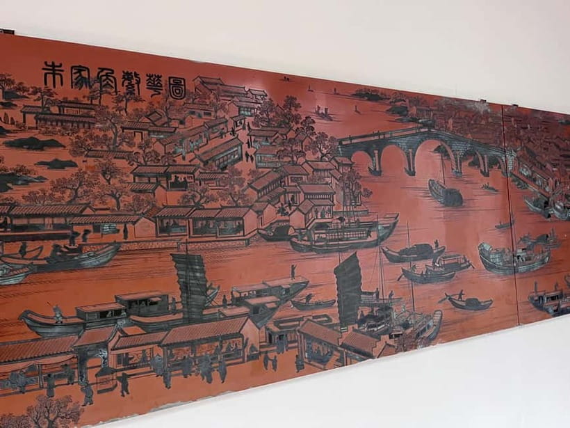 Shanghai: Zhujiajiao Water Town with Calligraphy Experience - Taking a traditional boat through the canals