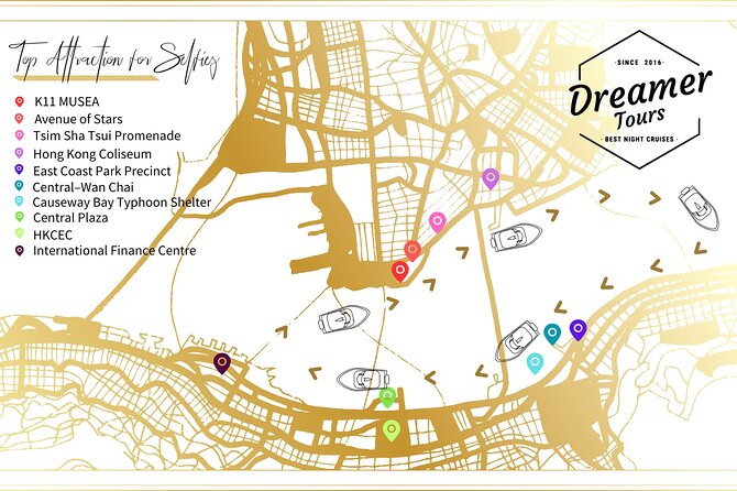 Victoria Harbour Yacht Night Cruise - DREAMER：Tourguide & Photos - Watching the Symphony of Lights from the yacht