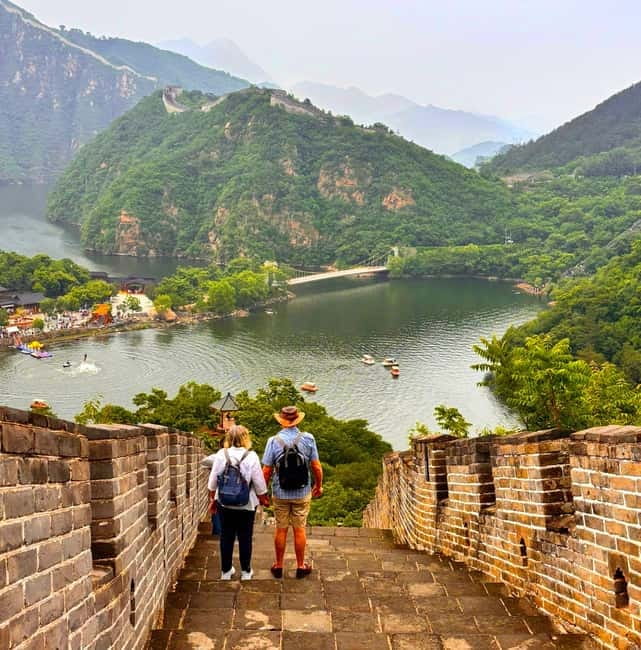 Water-Great Wall Odyssey: Hike & Cruise One Day Tour - Crossing the reservoir by boat