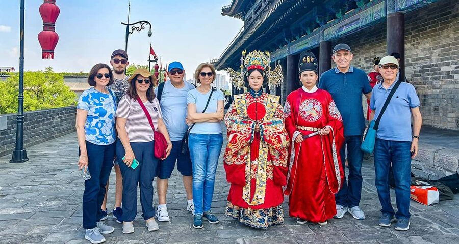 Xi'an: Terracotta Army, Lunch, City Wall, Pagoda, Bazaar - The one-hour ride from central Xi’an